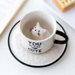 Tasse Mug Chat Blanc