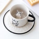 Tasse Mug Chat Gris